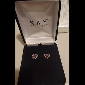 Kay Jewelers Heart Earrings 